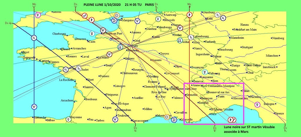 Astro-localisationInondations dans l'arrière pays niçois